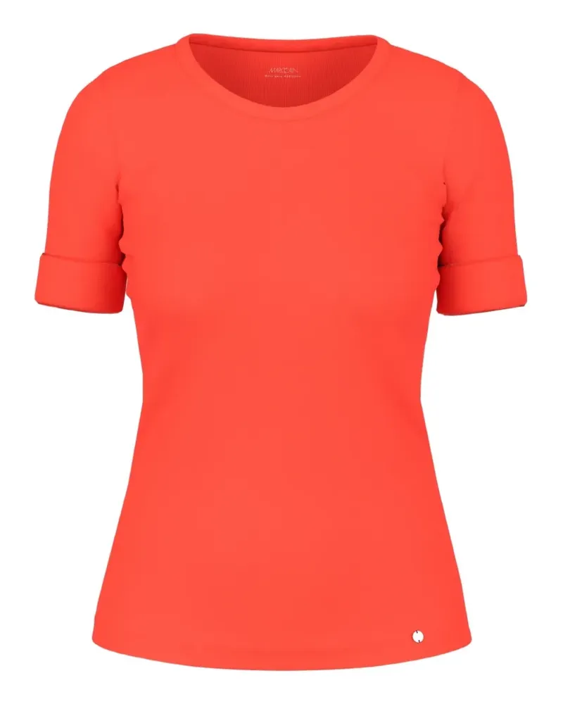 Marc Cain slim-fit cuffed T-shirt - Orange Orange