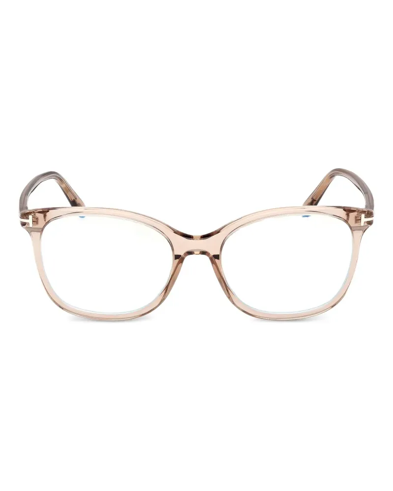 Tom Ford Brille mit eckigem Gestell - Nude Nude