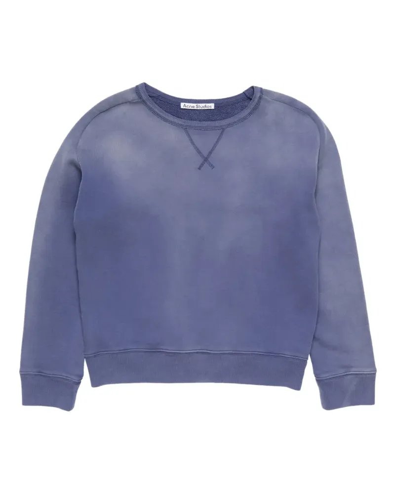 Acne Studios Sweatshirt mit Logo-Print - Blau Blau