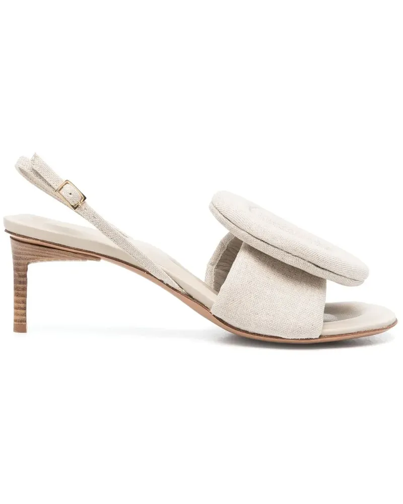 Jacquemus Cuscinu Slingback-Sandalen - Nude Nude