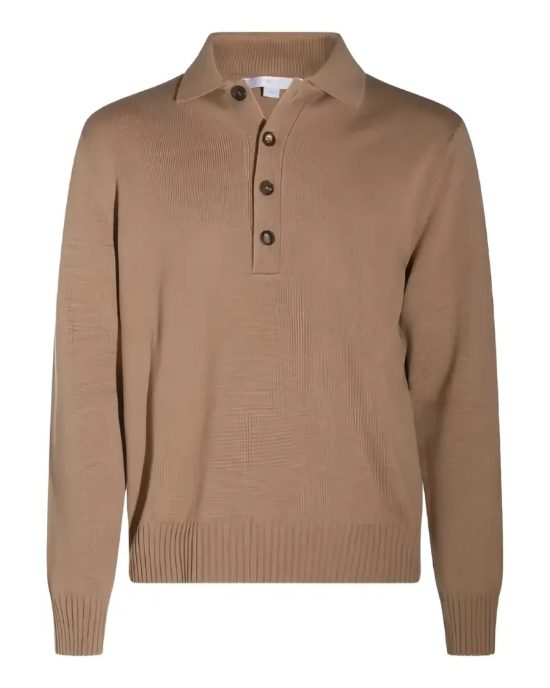 Malo button-fastening polo shirt - Nude Nude