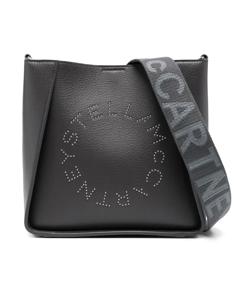 Stella McCartney Mini Korbtasche mit Logo - Grau Grau