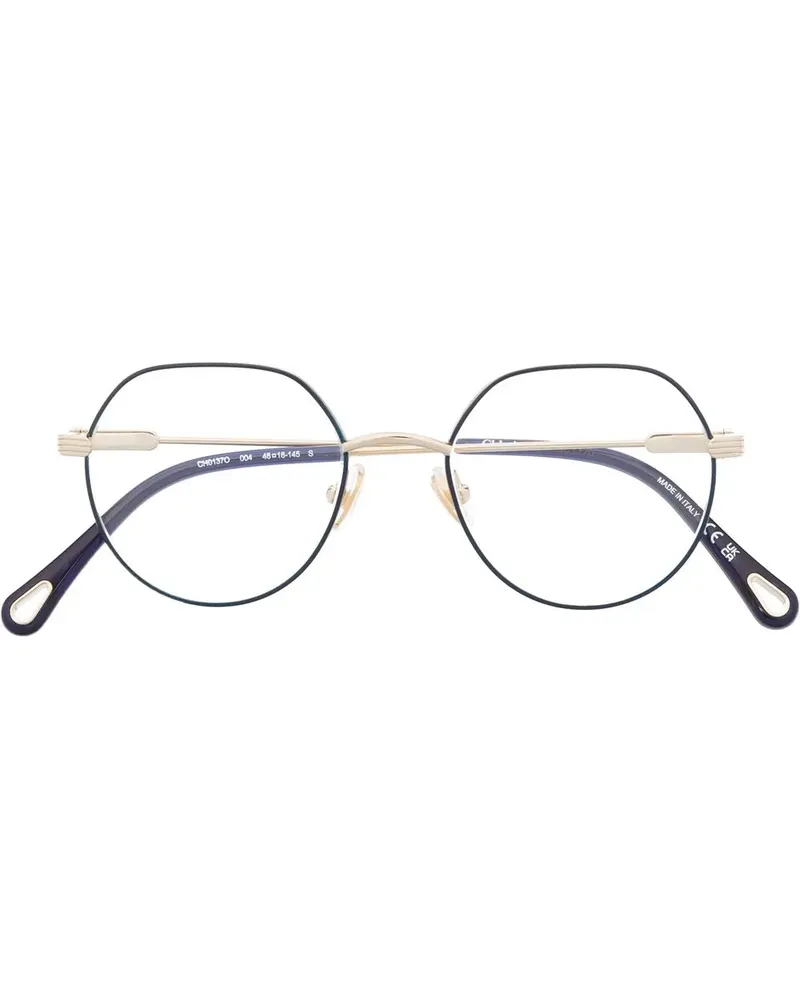 Chloé Benjamine Brille mit rundem Gestell - Gold Gold