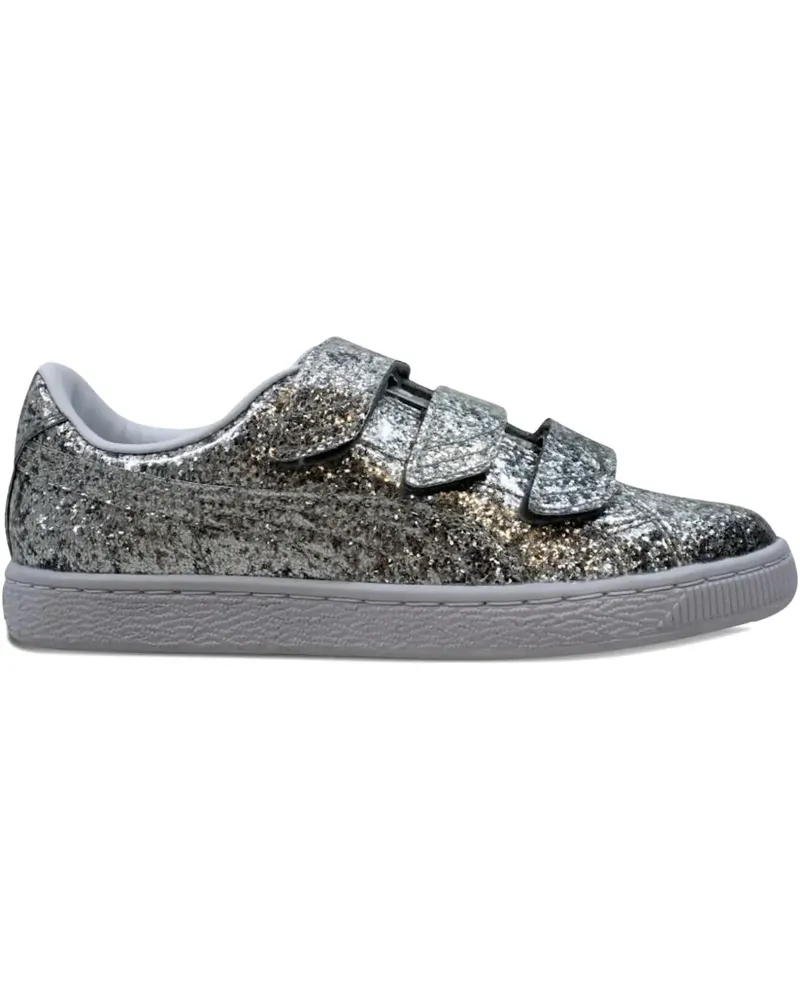 Puma Basket Starp Glitter Sneakers - Silber Silber