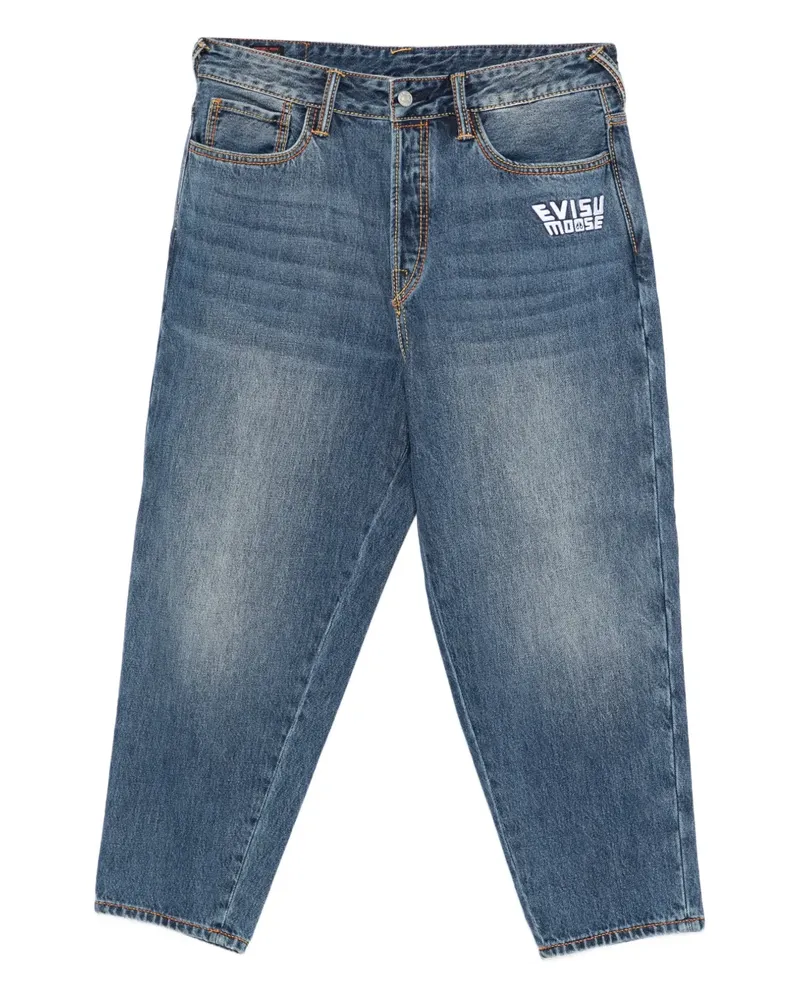 Moose Knuckles x Evisu logo detail jeans - Blau Blau