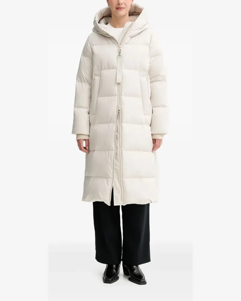 Marc O'Polo hooded zip coat - Nude Nude