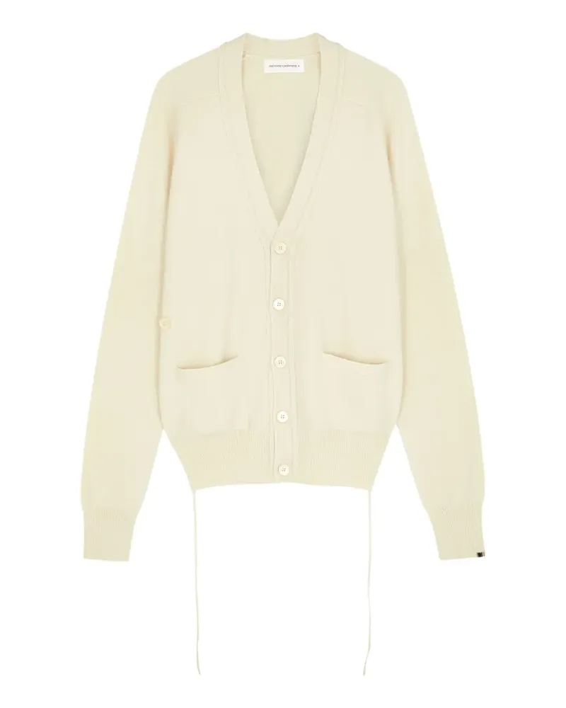 extreme cashmere front-pocket cardigan - Nude Nude