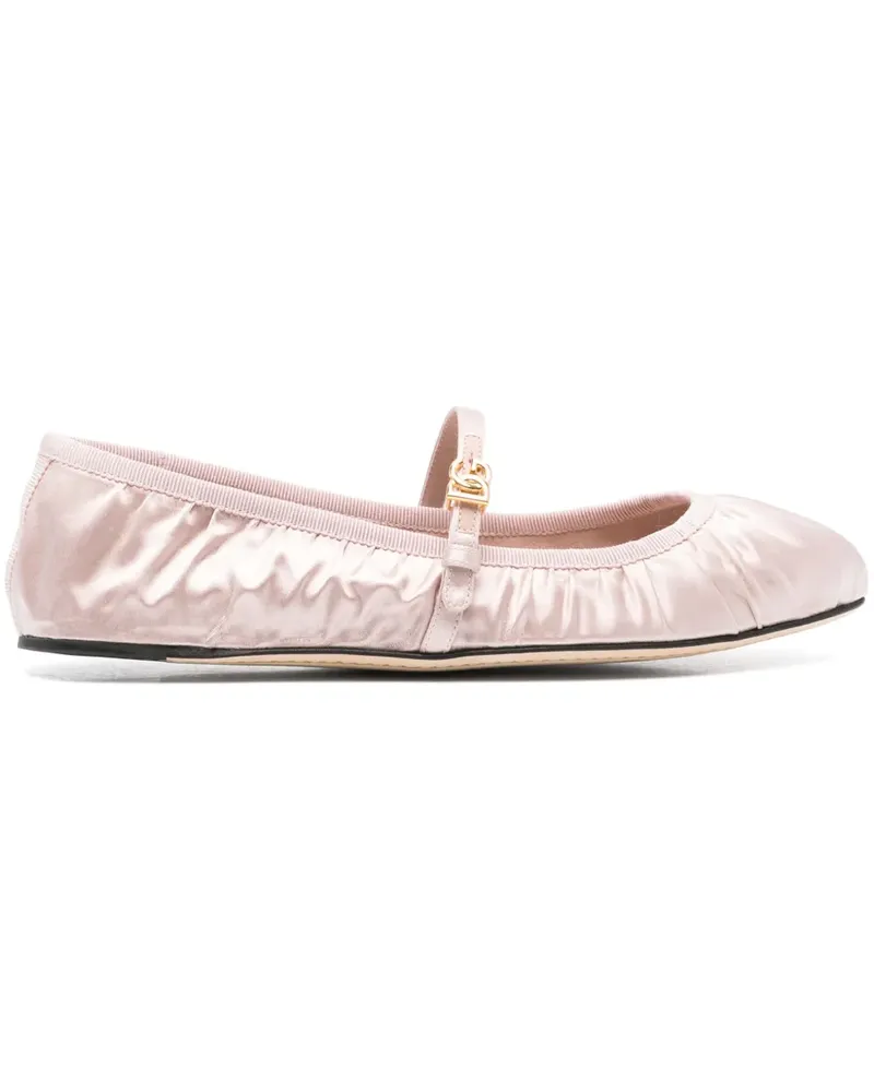 Dolce & Gabbana Ballerinas aus Satin - Rosa Rosa