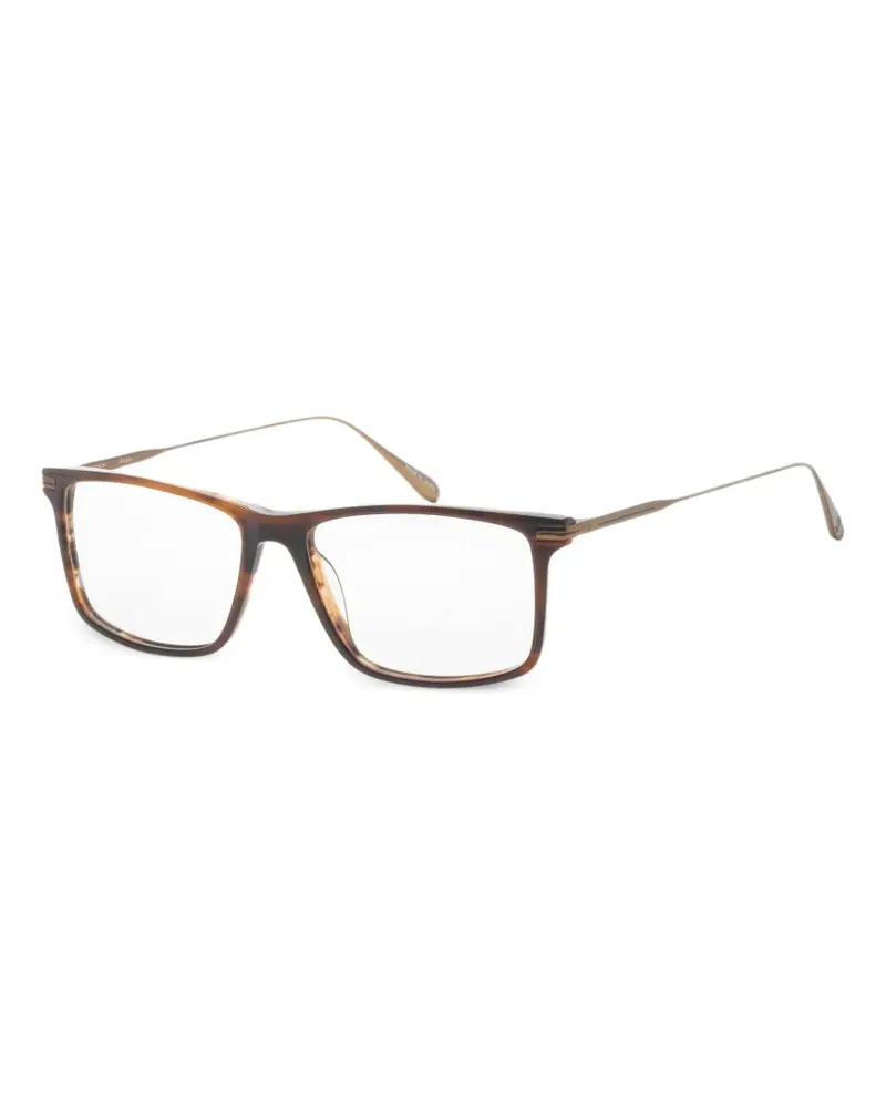 John Varvatos Eckige Brille in Schildpattoptik - Braun Braun