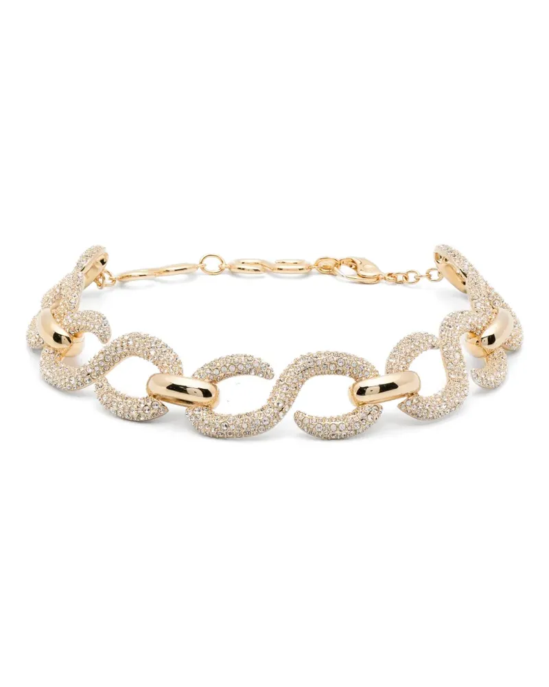Swarovski Dextera Choker mit Rundschliff - Gold Gold