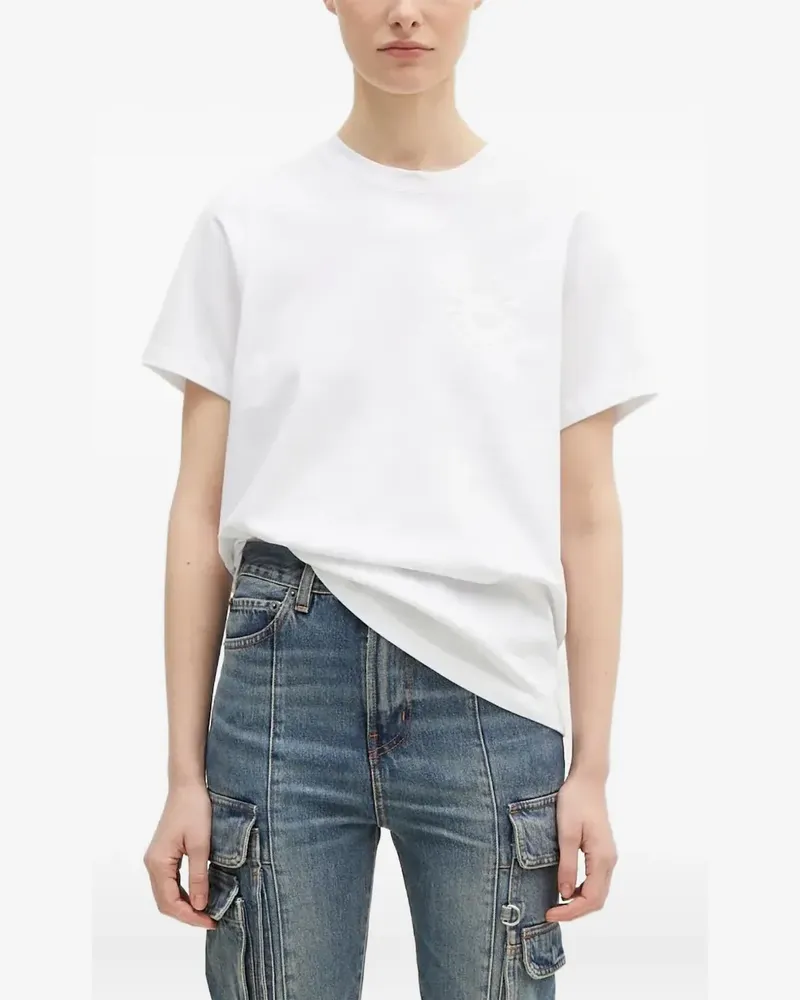 Fiorucci T-Shirt mit Logo-Prägung - Weiß Weiß