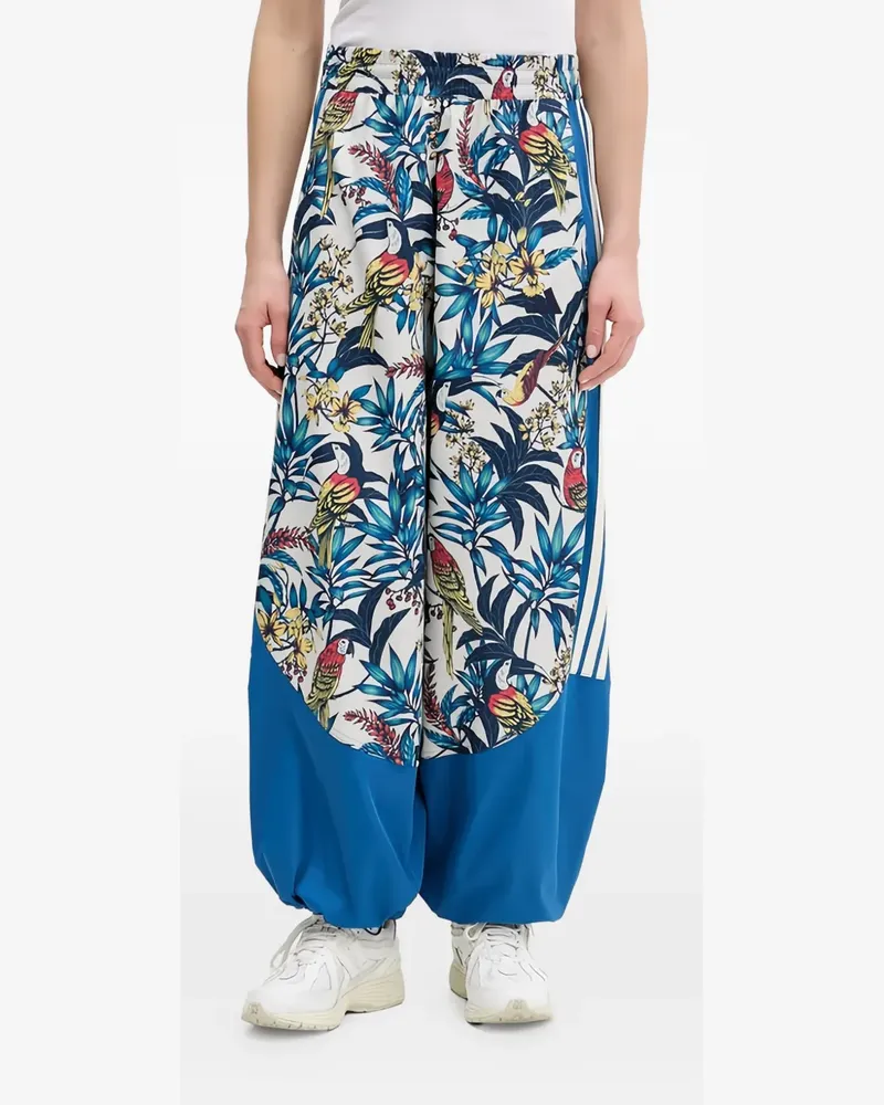adidas x Farm Rio Jogginghose mit Blumen-Print - Weiß Weiß