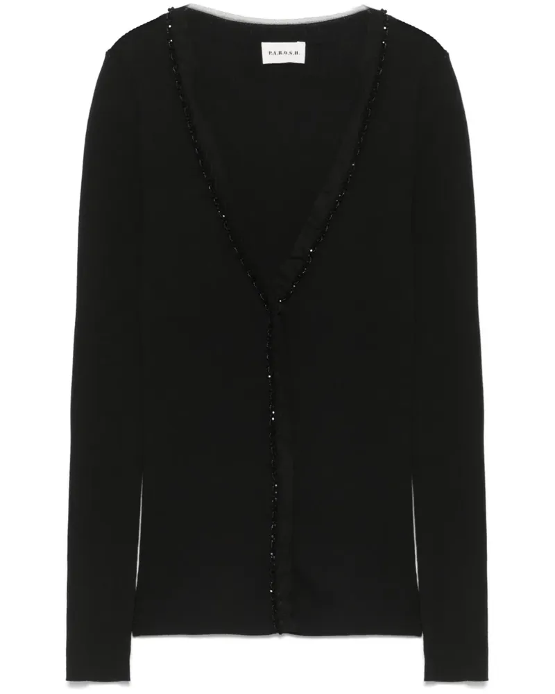 P.A.R.O.S.H. P.A.R.O H. Cipria Cardigan - Schwarz Schwarz