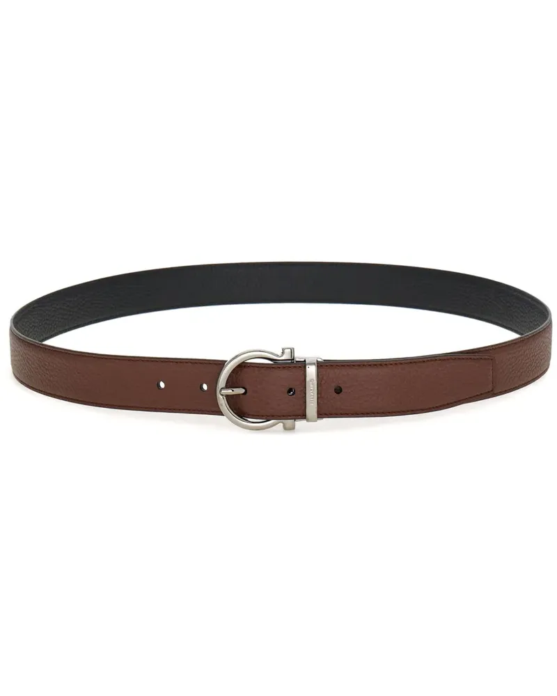 Ferragamo Wendbarer Gürtel mit Gancini-Schnalle - Braun Braun