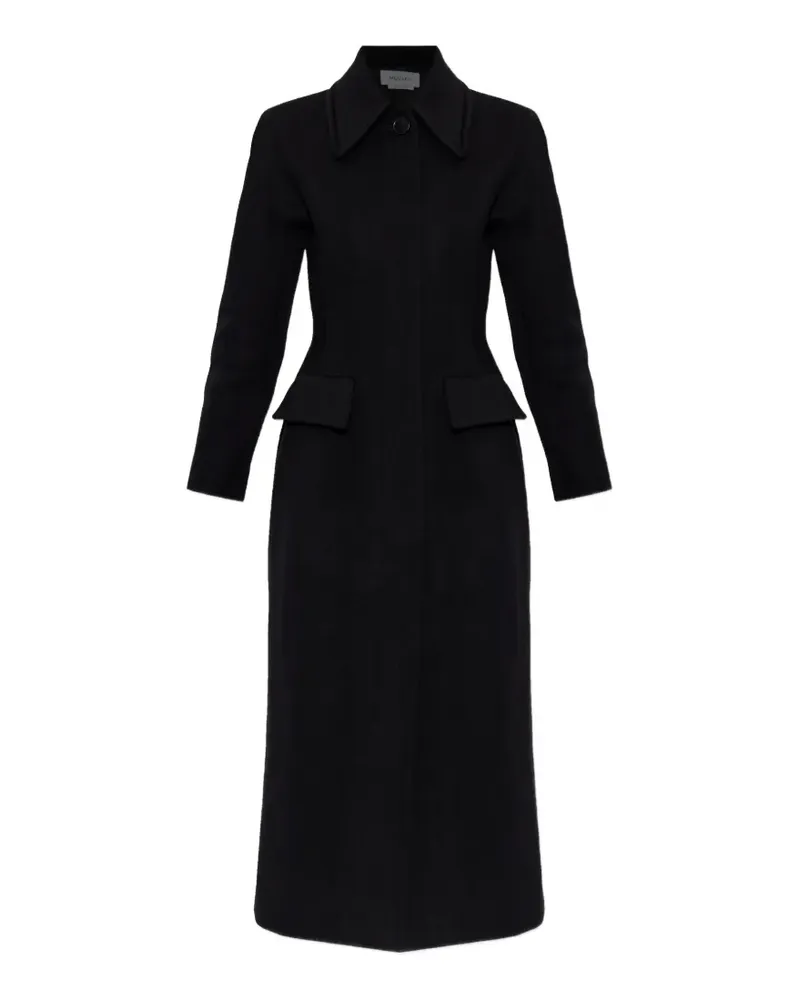 Alexander McQueen corset-detail coat - Schwarz Schwarz