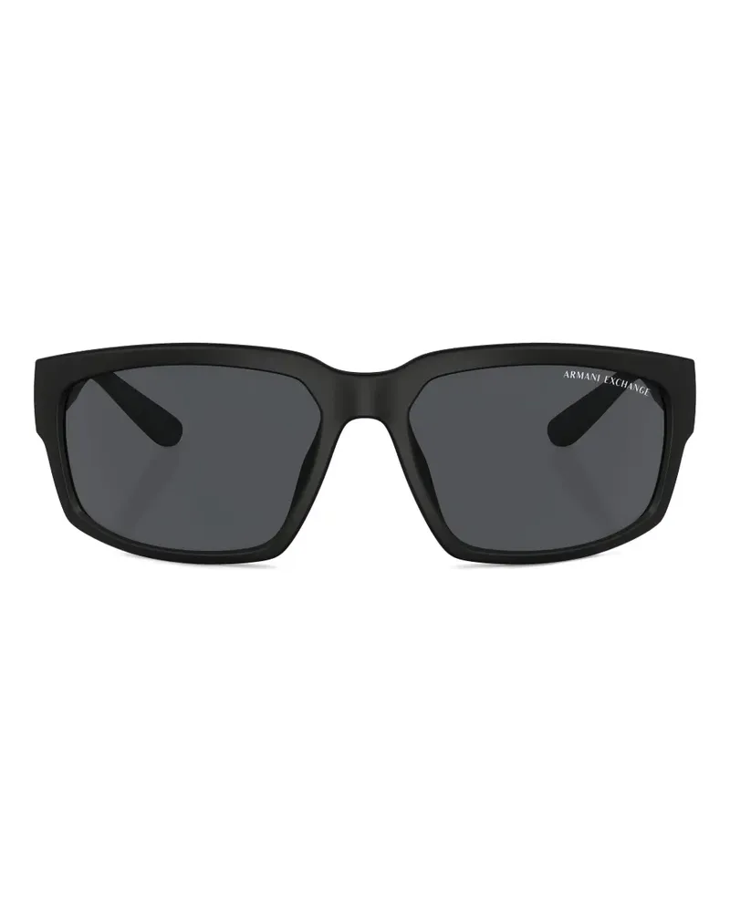 Armani Exchange Sonnenbrille mit eckigem Gestell - Schwarz Schwarz