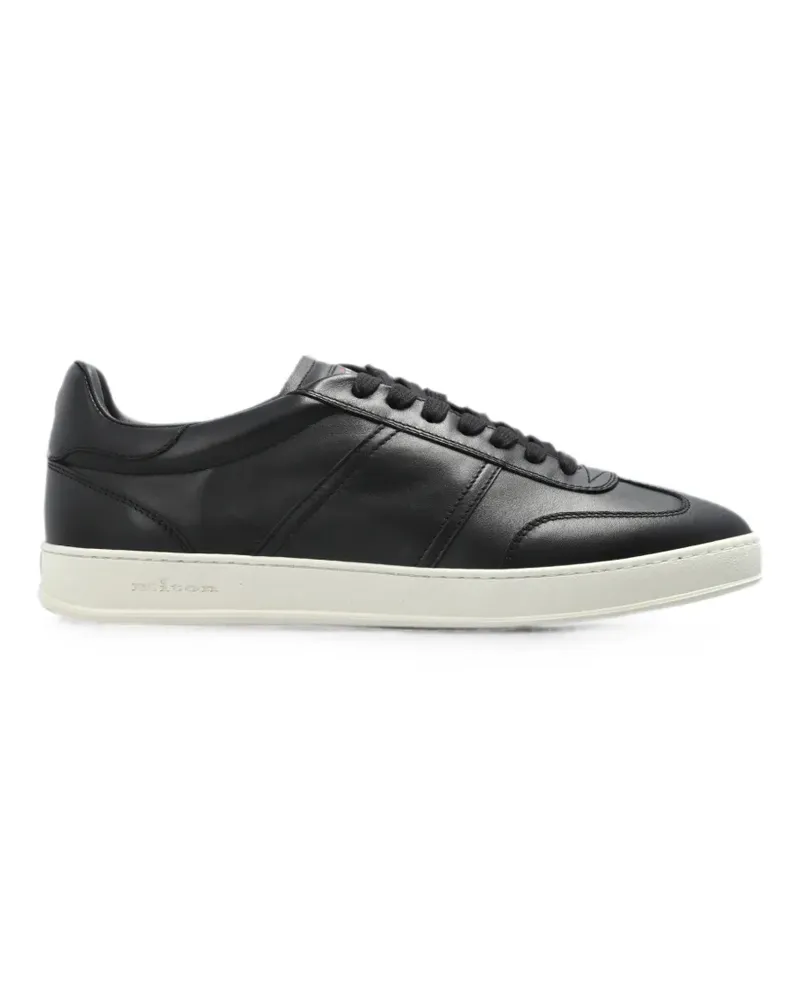 Kiton leather sneakers - Schwarz Schwarz