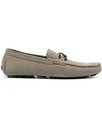 Fendi O-Lock Loafer aus Wildleder Braun