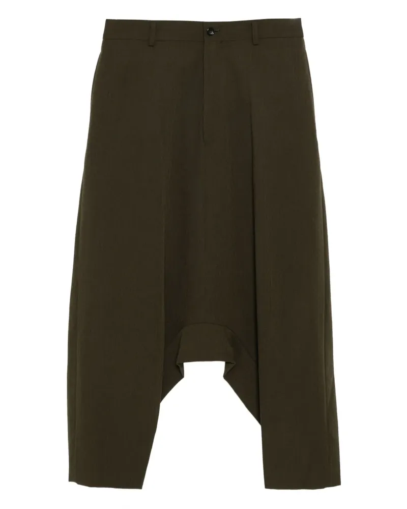 Comme des Garçons Shorts mit tiefem Schritt - Grün Grün