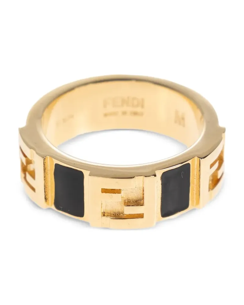 Fendi Ring mit Logo-Verzierung - Gold Gold