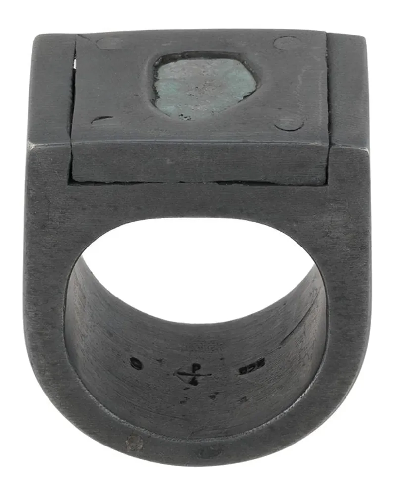 Parts Of Four Plate Single' Ring - Silber Silber