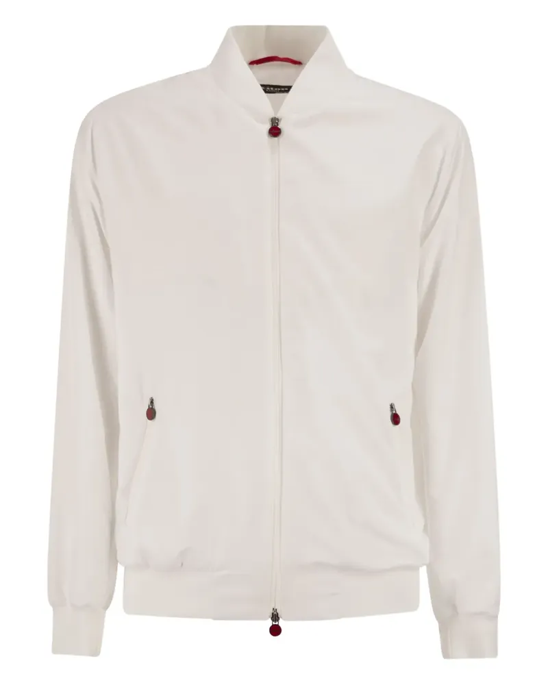 Kiton lightweight zip sweatshirt - Weiß Weiß