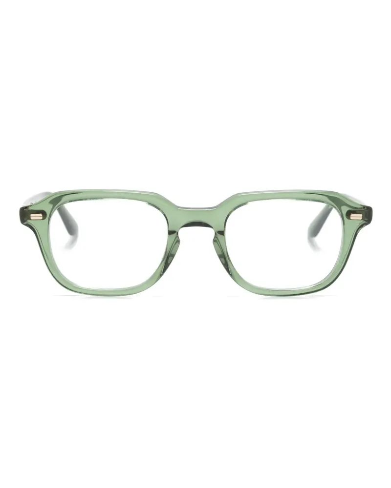 MOSCOT Gatkes Sonnenbrille mit eckigem Gestell - Grün Grün