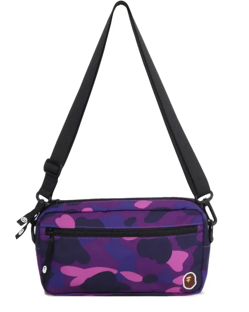 BAPE Kuriertasche mit Camouflagemuster - Violett Violett