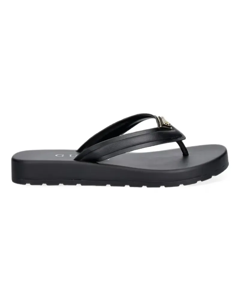 Guess Candry Sandalen mit Logo - Schwarz Schwarz