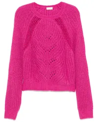 Liu Jo Pullover mit Metallic-Garn Rosa