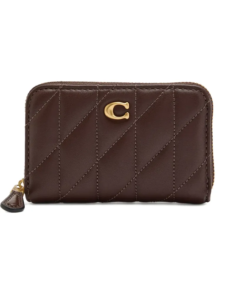 Coach small Essential Pillow quilted wallet - Braun Braun