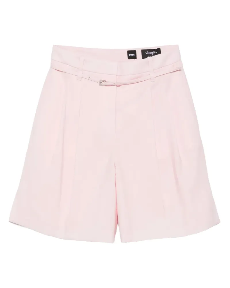 HUGO BOSS Shorts mit Gürtel - Rosa Rosa