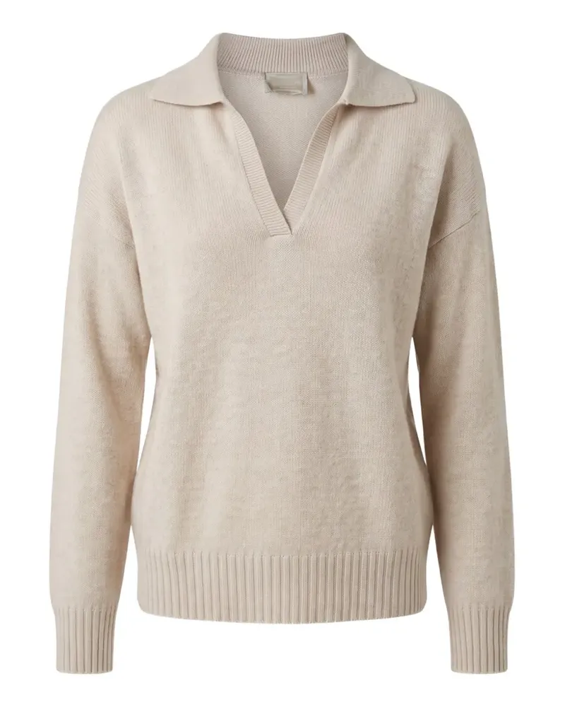 Drumohr  cashmere polo-collar sweater - Nude Nude