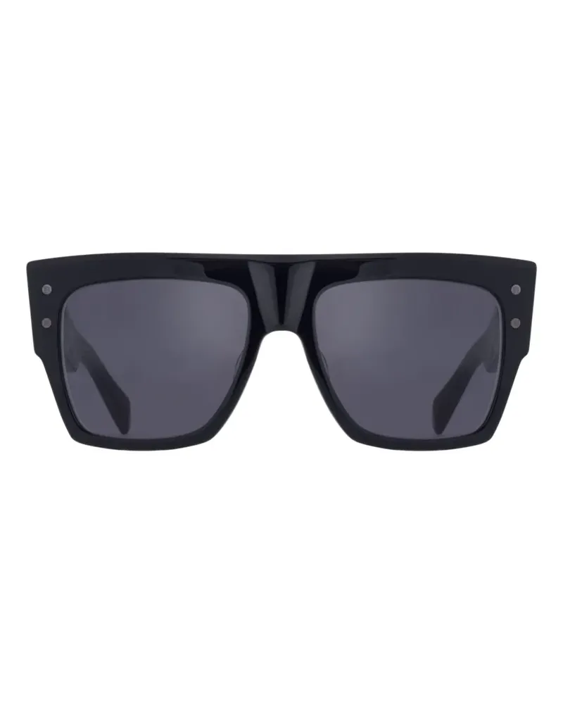 Balmain studded square-frame sunglasses - Schwarz Schwarz