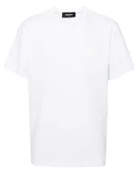 Dsquared2 T-Shirt mit vorstehendem Logo Weiß