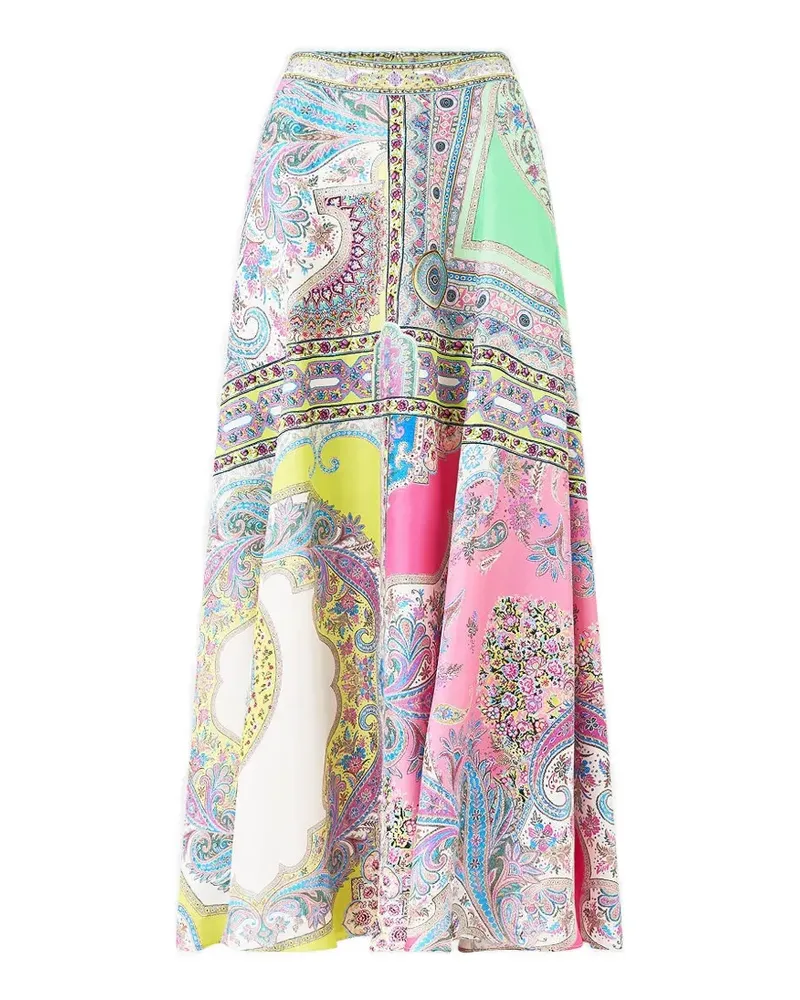 Camilla panelled flared long skirt - Rosa Rosa