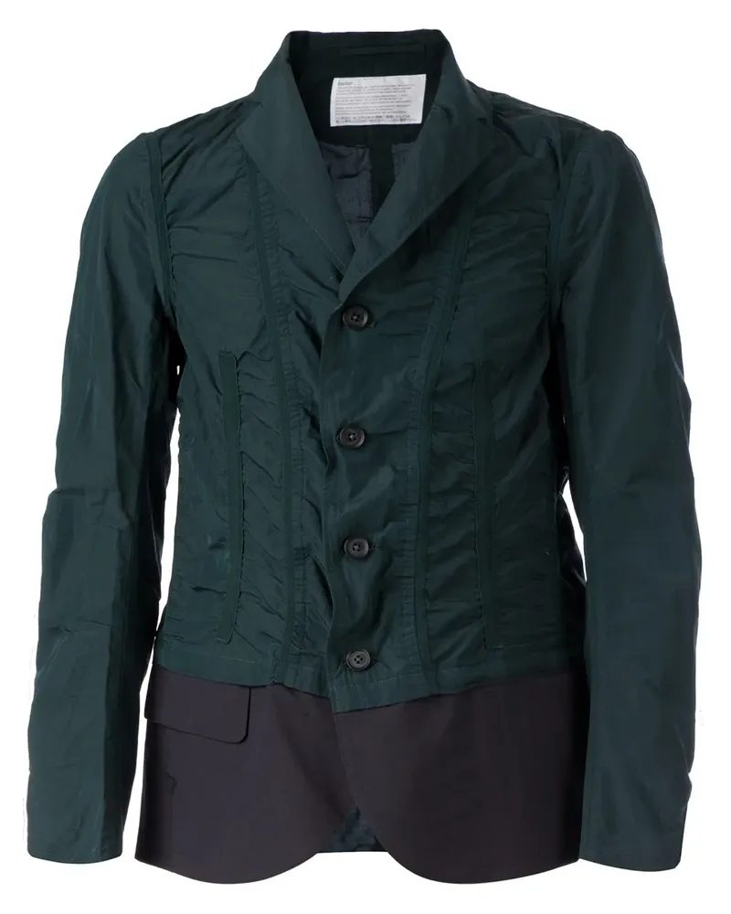 kolor Jacke mit Kontrasteinsatz - Grün Grün