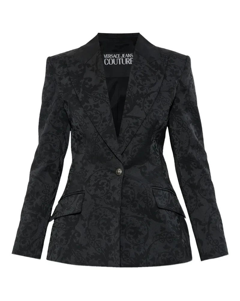 Versace Jeans Sakko mit Barocco-Muster - Schwarz Schwarz