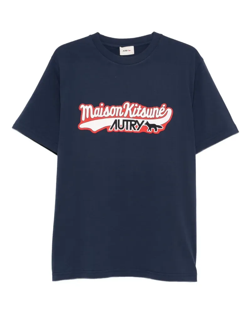 AUTRY T-Shirt mit grafischem Print - Blau Blau
