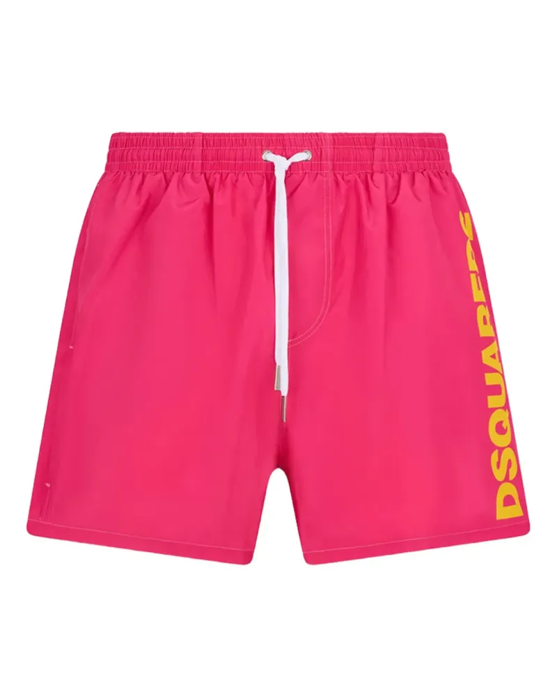 Dsquared2 Badeshorts mit Logo-Print - Rosa Rosa