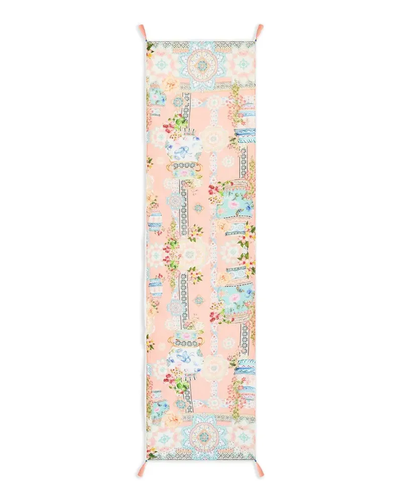 Camilla tassel-detail scarf - Rosa Rosa