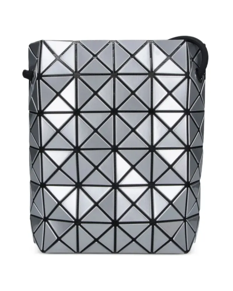 Issey Miyake Beuteltasche mit geometrischem Einsatz - Silber Silber