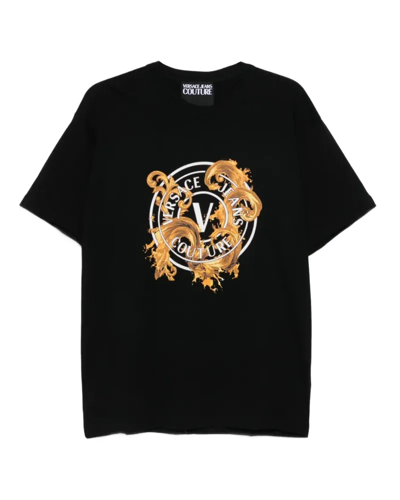 Versace Jeans logo-printed T-shirt - Schwarz Schwarz