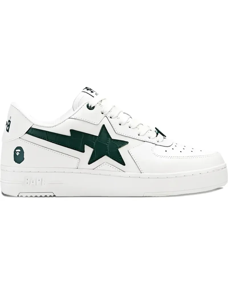BAPE Icon star-crocodile sneakers - Weiß Weiß