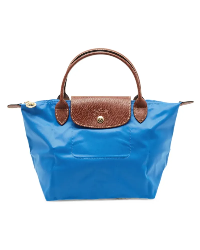 Longchamp small Le Pliage snap-button tote bag - Blau Blau
