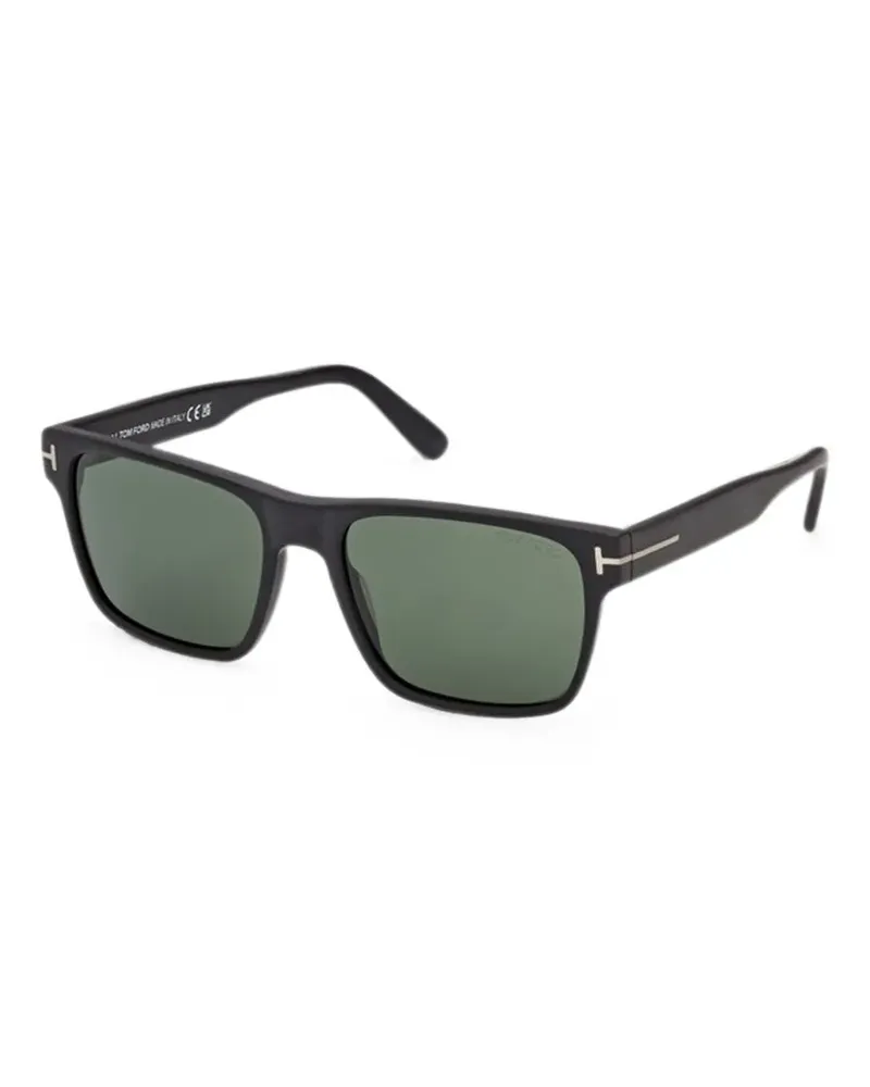 Tom Ford Calder Sonnenbrille mit eckigem Gestell - Schwarz Schwarz