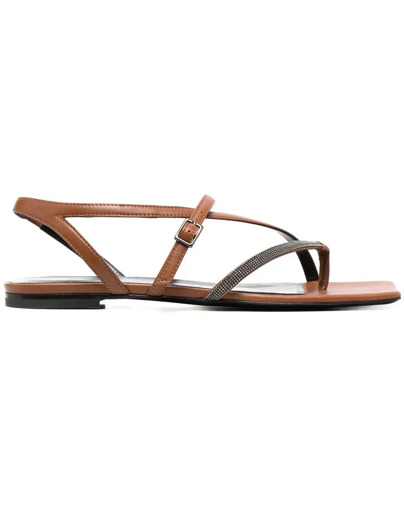 Fabiana Filippi Verzierte Sandalen - Braun Braun