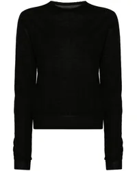 Rick Owens Biker Level Pullover Schwarz