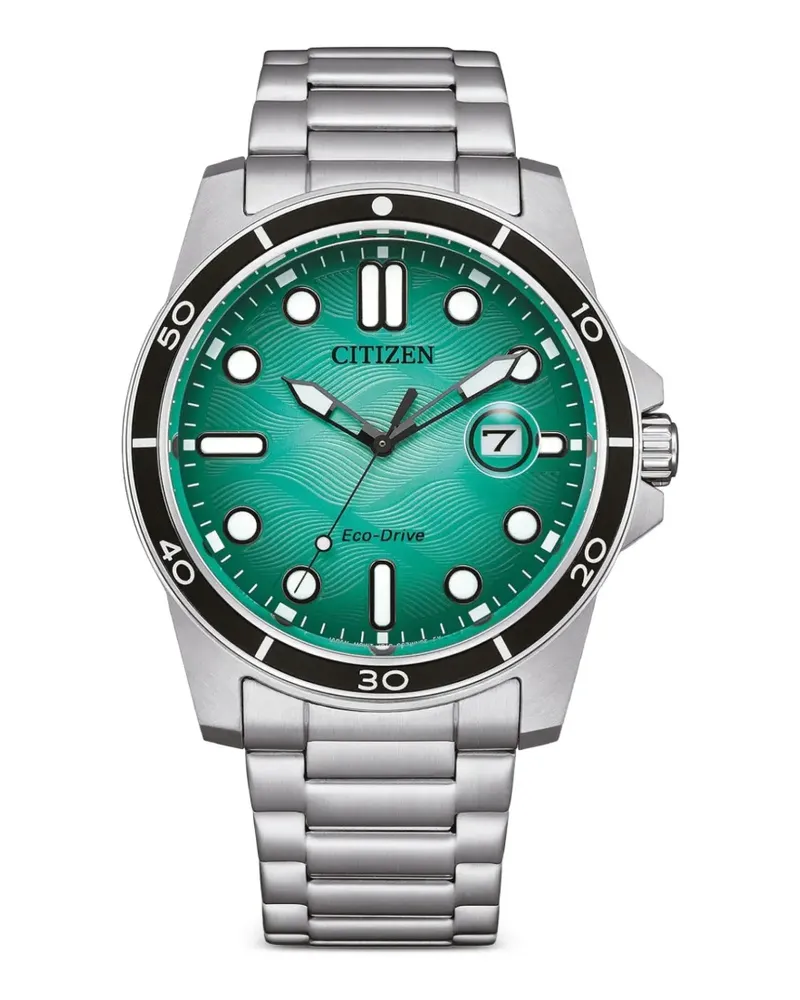 Citizens of humanity Marine 1810 41.5mm wave-pattern watch - Grün Grün