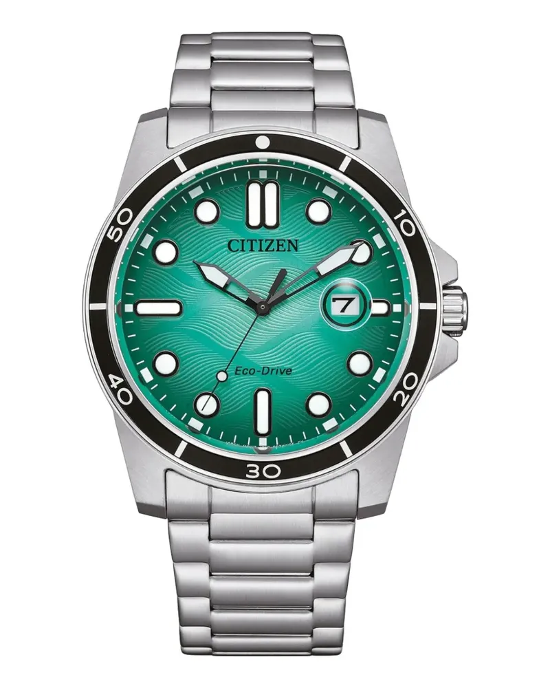 Citizens of humanity Marine 1810 41.5mm wave-pattern watch - Grün Grün